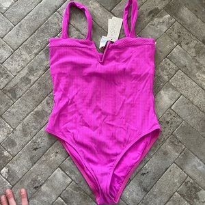 l*space Pink Cha Cha One-Piece Swim NWT